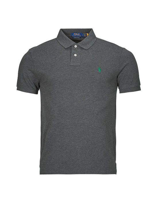 Ralph Lauren Ανδρικό T-shirt Κοντομάνικο Polo Γκρι