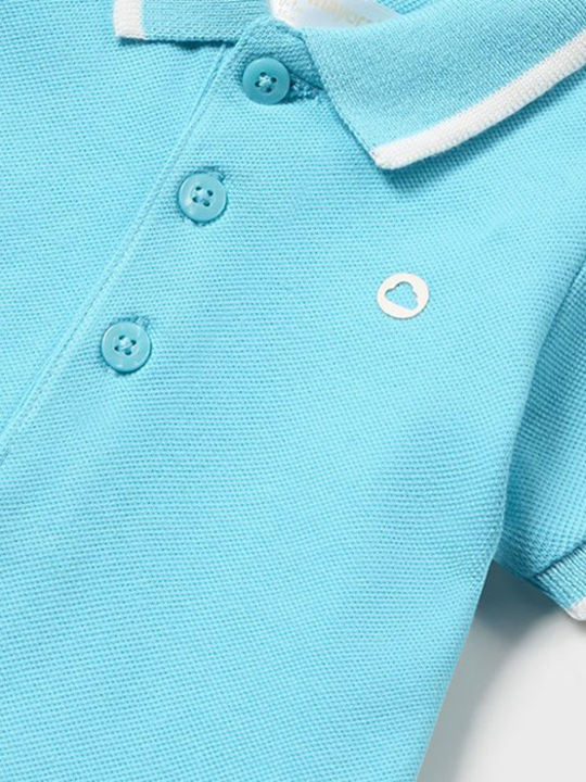 Mayoral Kids Polo Short Sleeve Blue