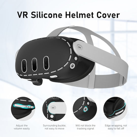 Vortex Virtual Reality Husă VR pentru Meta Quest 3 în Culoare Neagră