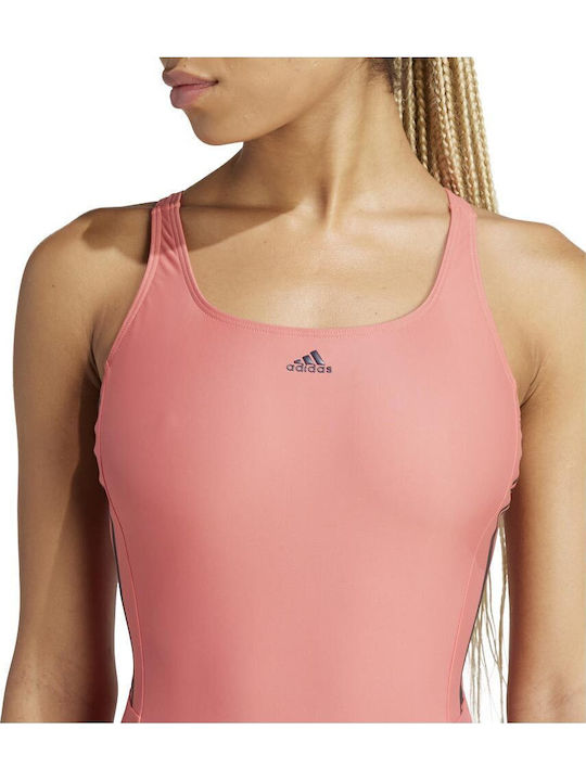 Mid 3-Stripes Ολόσωμο Μαγιό Κόκκινο