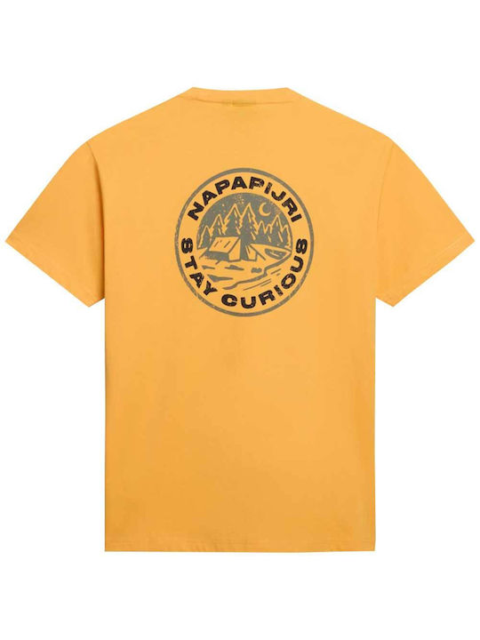 Napapijri Men's Short Sleeve T-shirt Yellow