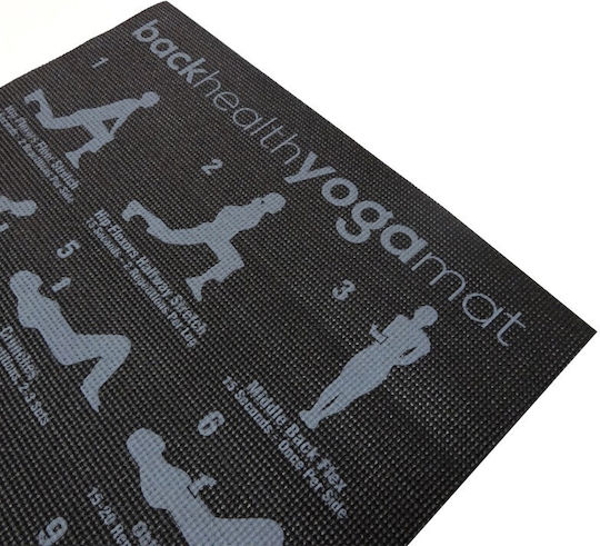 Sportmann Covor de exerciții fizice Yoga Negru (173x61x0.6cm)