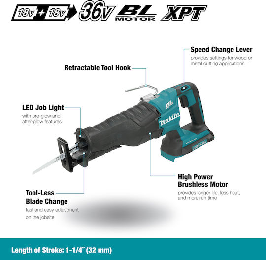 Makita DJR360Z Stichsäge 18V Solo Bürstenlos
