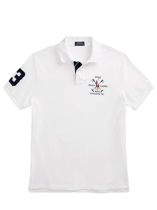 Ralph Lauren Men's Short Sleeve Blouse Polo White