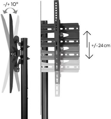 HAMA Trolley 00118098 Suport TV pardoseală până la 70" și 40kg