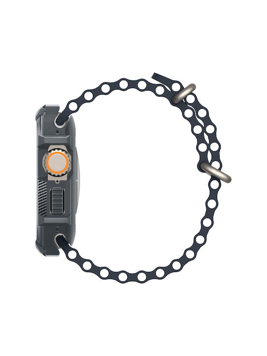 Spigen Rugged Armor Silicone Case in Gray color for Apple Watch Ultra 1 / 2 (49 mm)