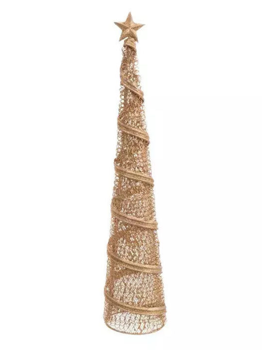 Weihnachtsdekoration Baum Kegel 50cm Gold Konisch FE566