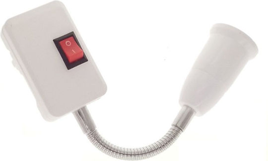 Power Socket with Socket E27 in White color ADP271