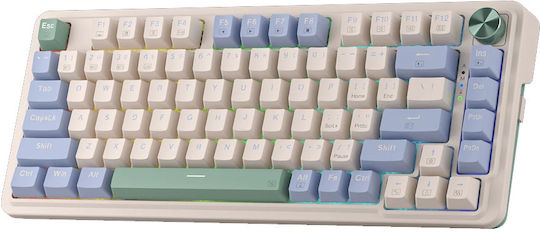 Redragon UCAL K673CPG-RGB PRO Ασύρματο Gaming Μηχανικό Πληκτρολόγιο 75% με LK Red διακόπτες και RGB φωτισμό (Αγγλικό US) Πολύχρωμο
