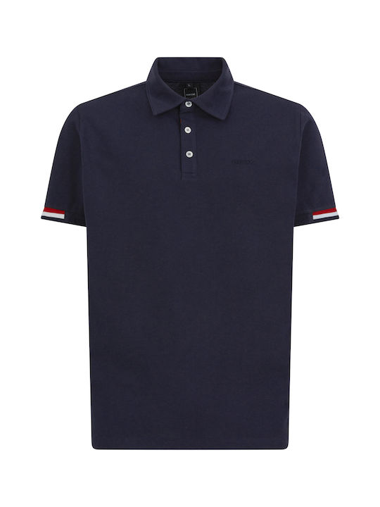 Geox Bluza Bărbătească cu Mânecă Scurtă Polo Blue