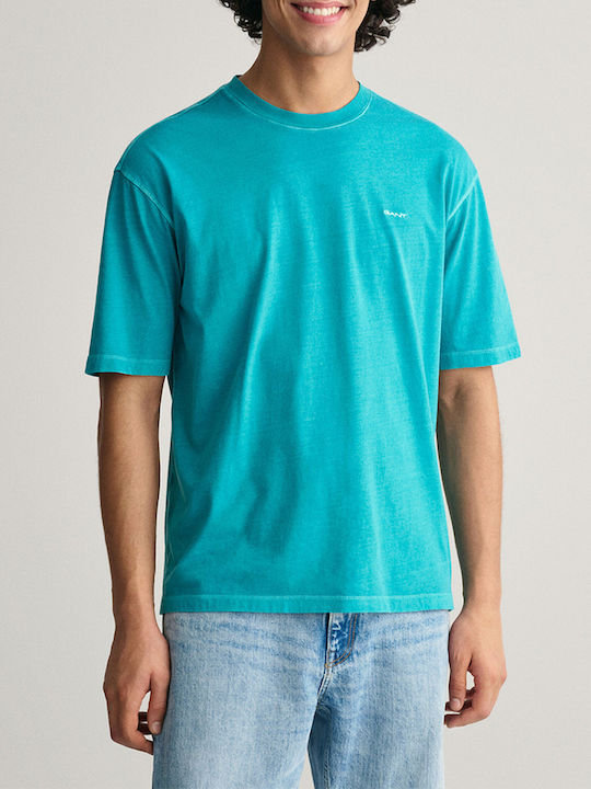 Gant Sunfaded Ανδρική Μπλούζα Κοντομάνικη Turquoise