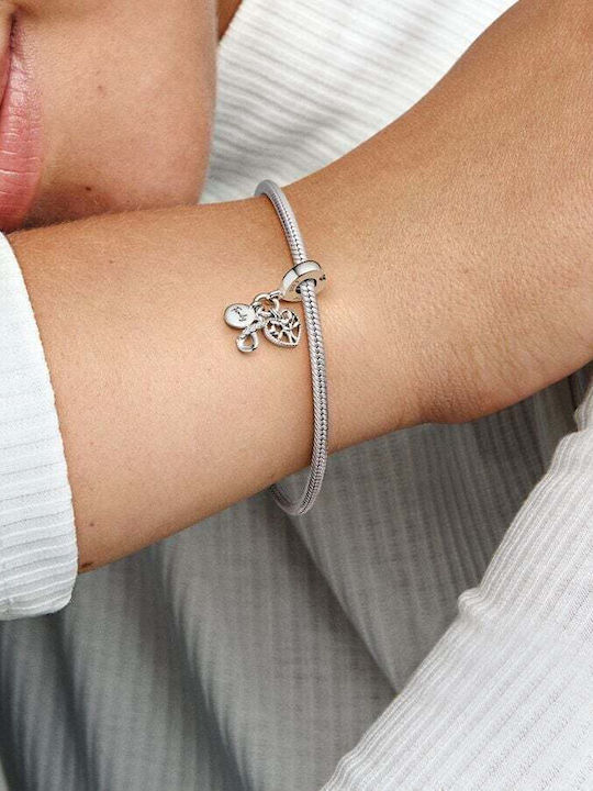 Pandora Family Infinity Triple Dangle Charm από Ασήμι Pandora Family Infinity Triple Dangle Charm από Ασήμι