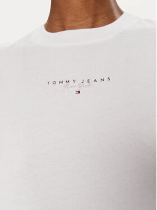 Tommy Hilfiger Essential Logo Damen T-Shirt White DW0DW17828-YBR