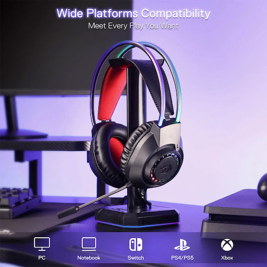 Redragon Scream H231 Надушници Гейминг Слушалки с Връзка 3,5 мм Червени за PS4 / PS5 / XBOX