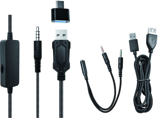 Oniverse Nebula Over Ear Gaming Headset με σύνδεση 3.5mm Nebula Arctic White for PC / PS4 / PS5 / XBOX