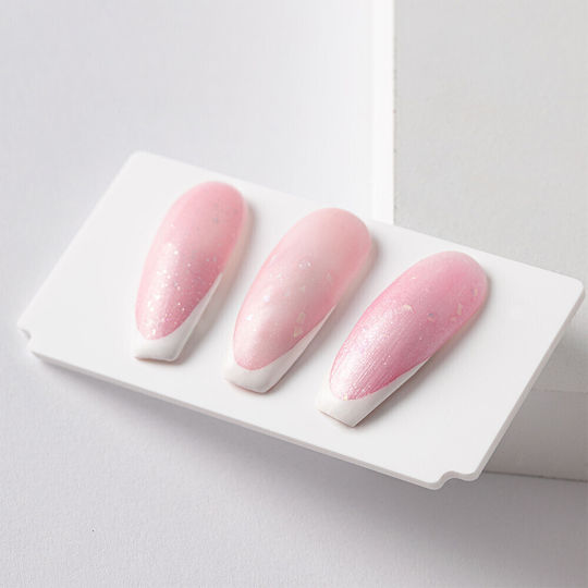Molly Lac Semi-Permanent Nail Polish Sparkling French 702 with Glitter 10gr 1pcs