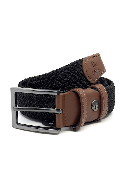 Legend Accessories Ανδρική Ζώνη Υφασμάτινη Μαύρη