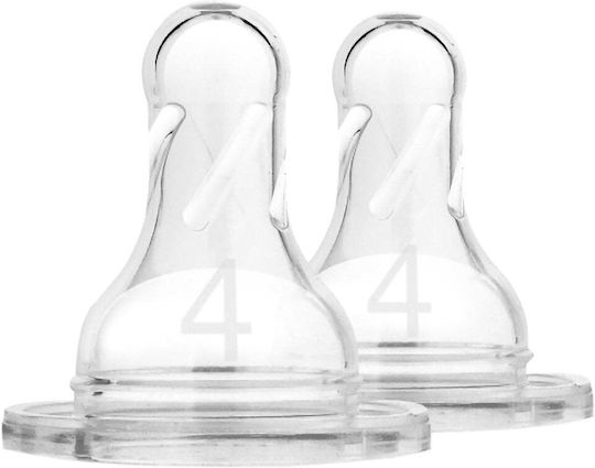 Dr. Brown's Silicone Baby Bottle Teats Fast Flow for 9+ months 2pcs