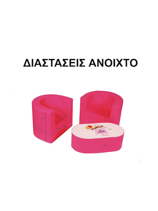 Set Masă cu Scaune pentru Copii Roșu Decobebe
