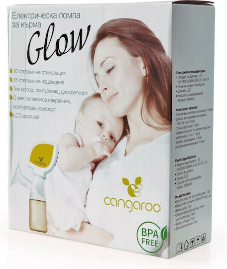 Cangaroo Electric Single Breast Pump Glow Battery and Electric Green 180ml