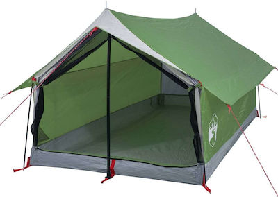 vidaXL Camping Tent Green with Double Cloth for 2 People 193x122x96cm