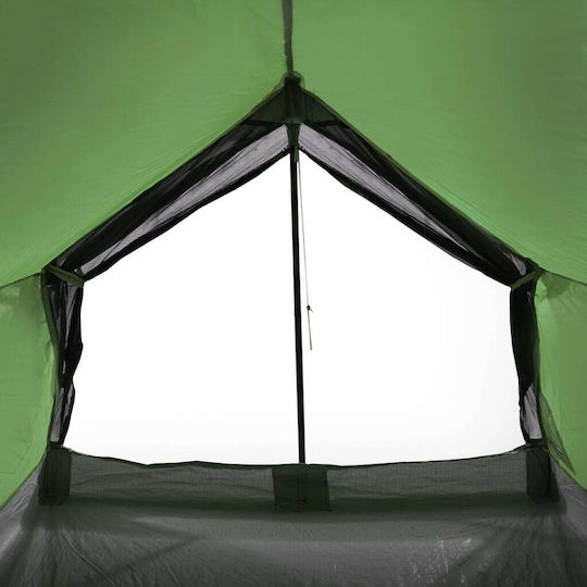 vidaXL Summer Camping Tent Green with Double Cloth for 2 People 193x122x96cm