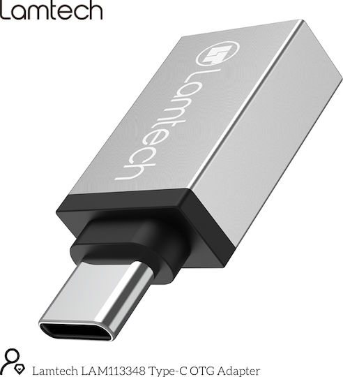Lamtech Converter USB-C male to USB-A female 1pcs LAM113348