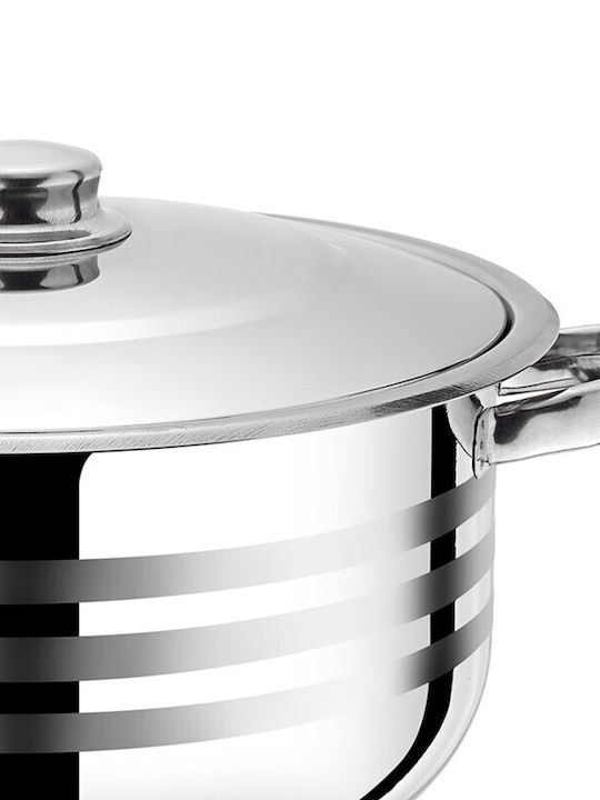 Viosarp Deep Stainless Steel Pot 4lt / 20cm