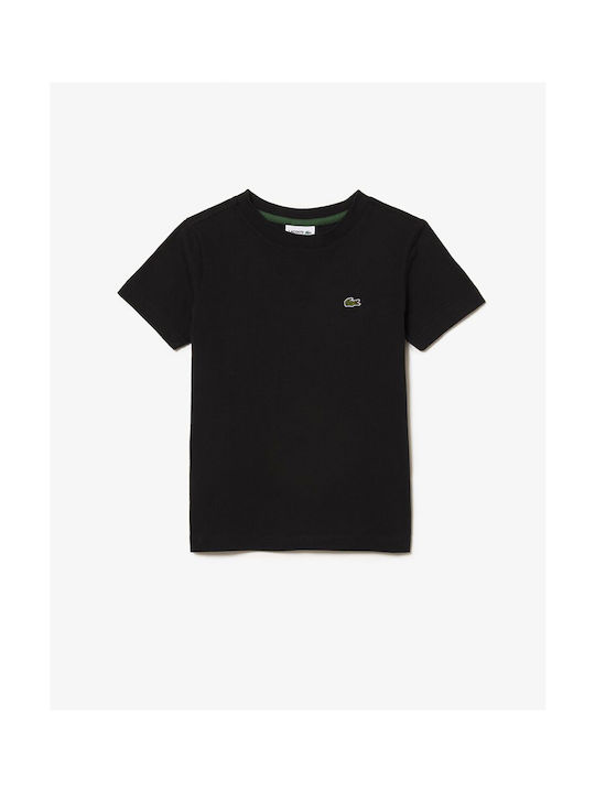 Lacoste Tricou pentru copii Negru