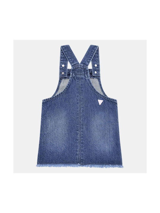 Guess Kinder Jeans Latzrock Blau