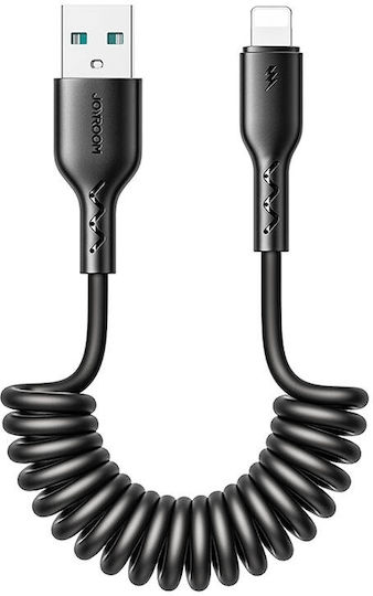 Joyroom Easy-travel Series Spiral USB-A to Lightning Cable Μαύρο 1.5m