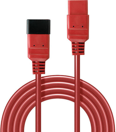 Lindy IEC C19 - IEC C20 Cable 2m Red (30124)