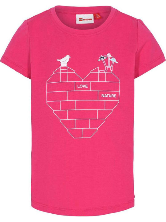 Kinder-T-Shirt Fuchsie