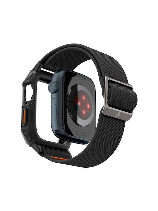 Spigen Lite Fit Pro Unibody Armband Stoff Schwarz (Apple Watch Series 9/8/7/SE/6/5/4 (45/44mm))