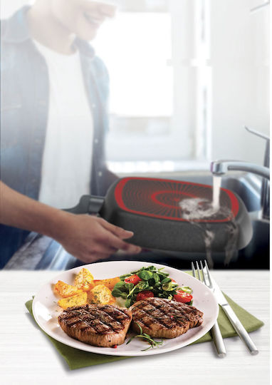 Tefal Simply Clean Grătar din Aluminiu cu Strat Antiaderent 26cm