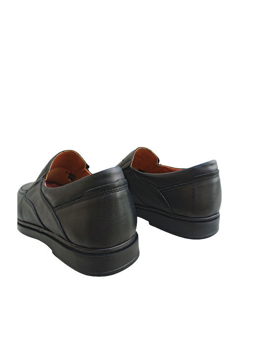 Leder Herren Mokassins in Schwarz Farbe