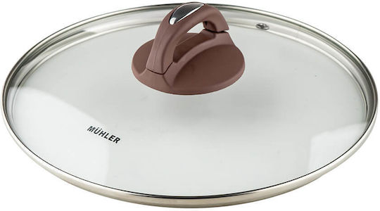 Muhler A Wok Made of Cast Aluminum with Lid with Stone Coating 32cm