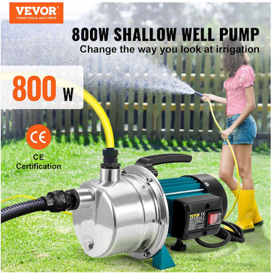 Vevor Ηλεκτρική Αντλία Επιφάνειας 800W