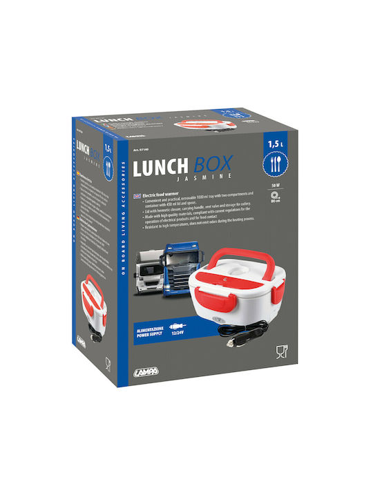 Lampa Plastic Electric Lunch Box Red 1500ml