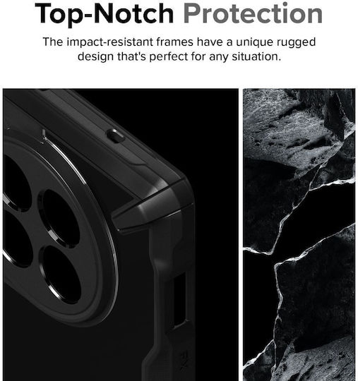Ringke Fusion X Back Cover Silicon 2mm cu Curea Negru (OnePlus 12)