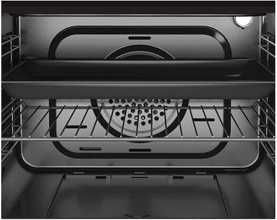 Tesla Κουζίνα 56lt με Εστίες Υγραερίου & Ρεύματος Π60εκ. Inox