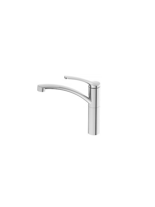 Inter Ceramic Drop-In Мивка Inox със смесител Ш75xД40см Сребрист