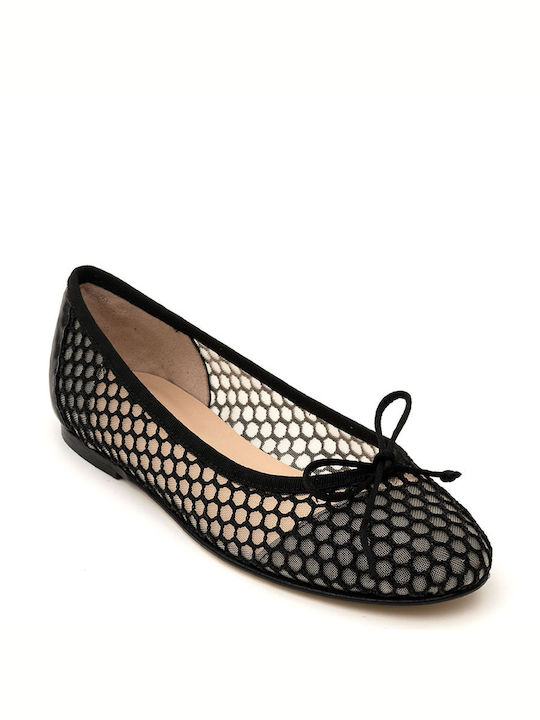 Perlapura Damen Ballerinas in Schwarz Farbe