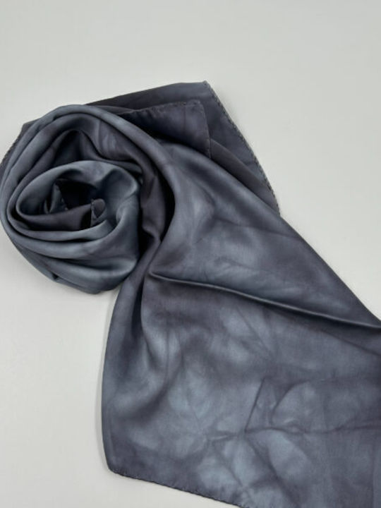 Women's Silk Scarf Gray