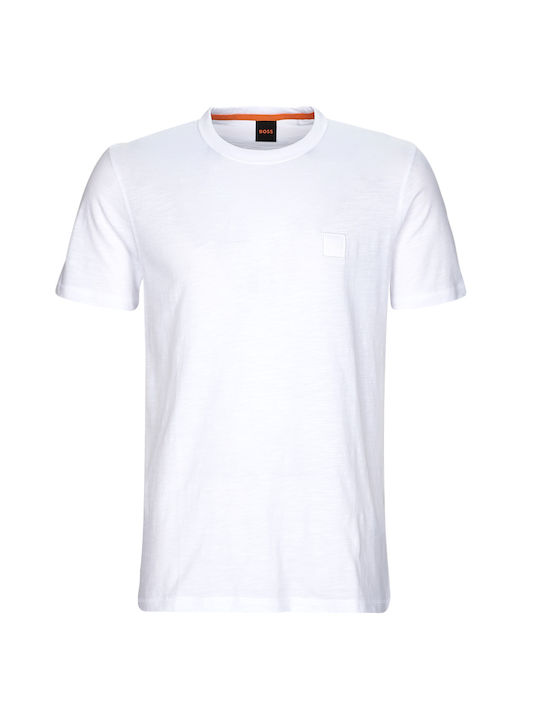 Hugo Boss T-shirt Bărbătesc cu Mânecă Scurtă Alb