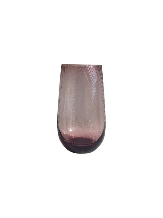 HFA Glass Set Water made of Glass in Purple Color 580ml 6pcs