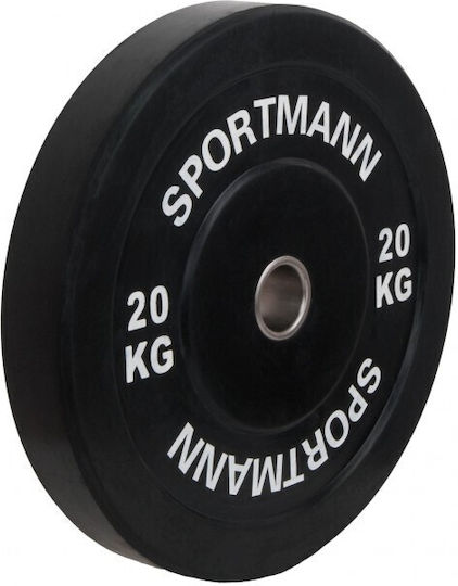 Sportmann Комплект Дискове Гумен 1 x 20кг Ø51мм