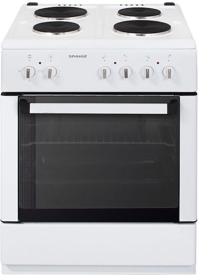 Snaige FF6304 Herd 64Es mit Emailkochfeldern B60cm. White