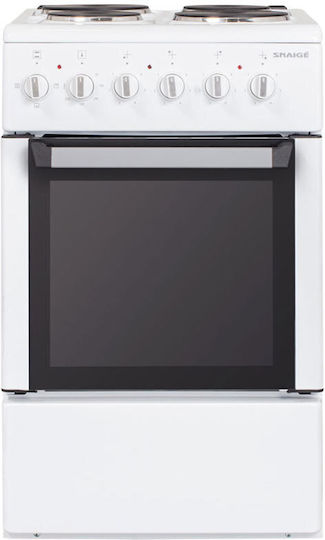 Snaige FF5304 Cooker 52lt with Enamel Hobs W54cm. White