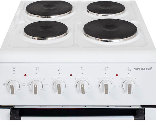 Snaige FF5304 Cooker 52lt with Enamel Hobs W54cm. White